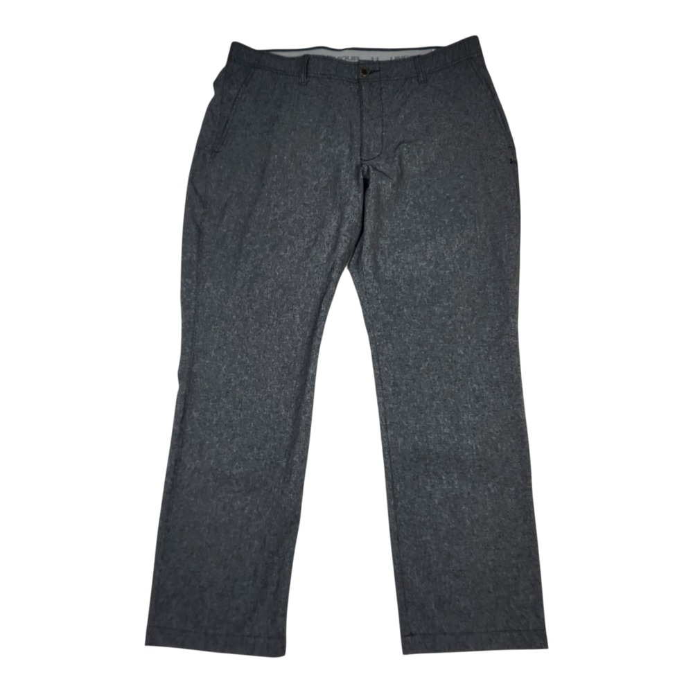 Under Armour Golf Pants 38/30 Charcoal Gray Heather Performance Stretch Chino
